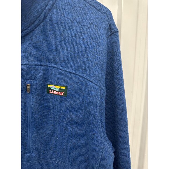 Vintage L.L. Bean Blue Fleece Jacket Men’s Large Full Zip Size Large - Picture 3 of 5